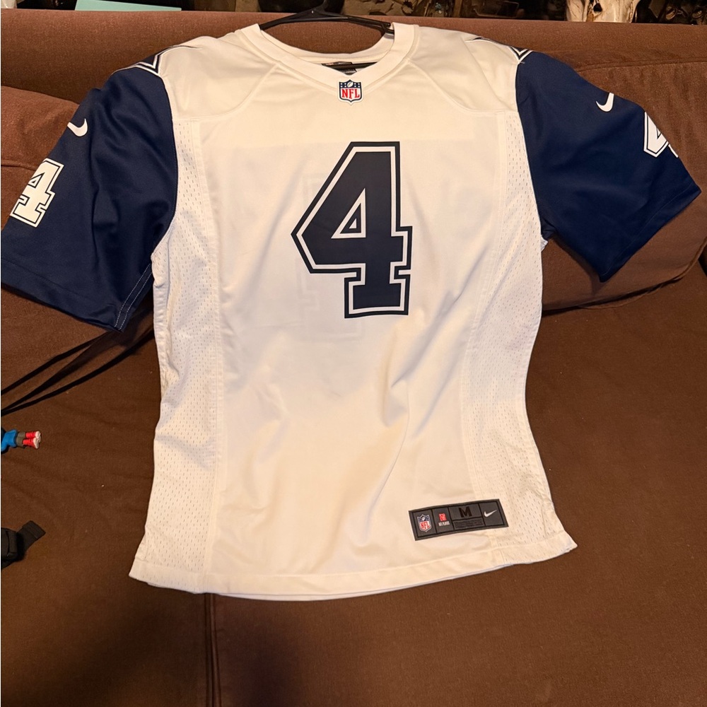 Cowboys White and Navy Sports Jersey